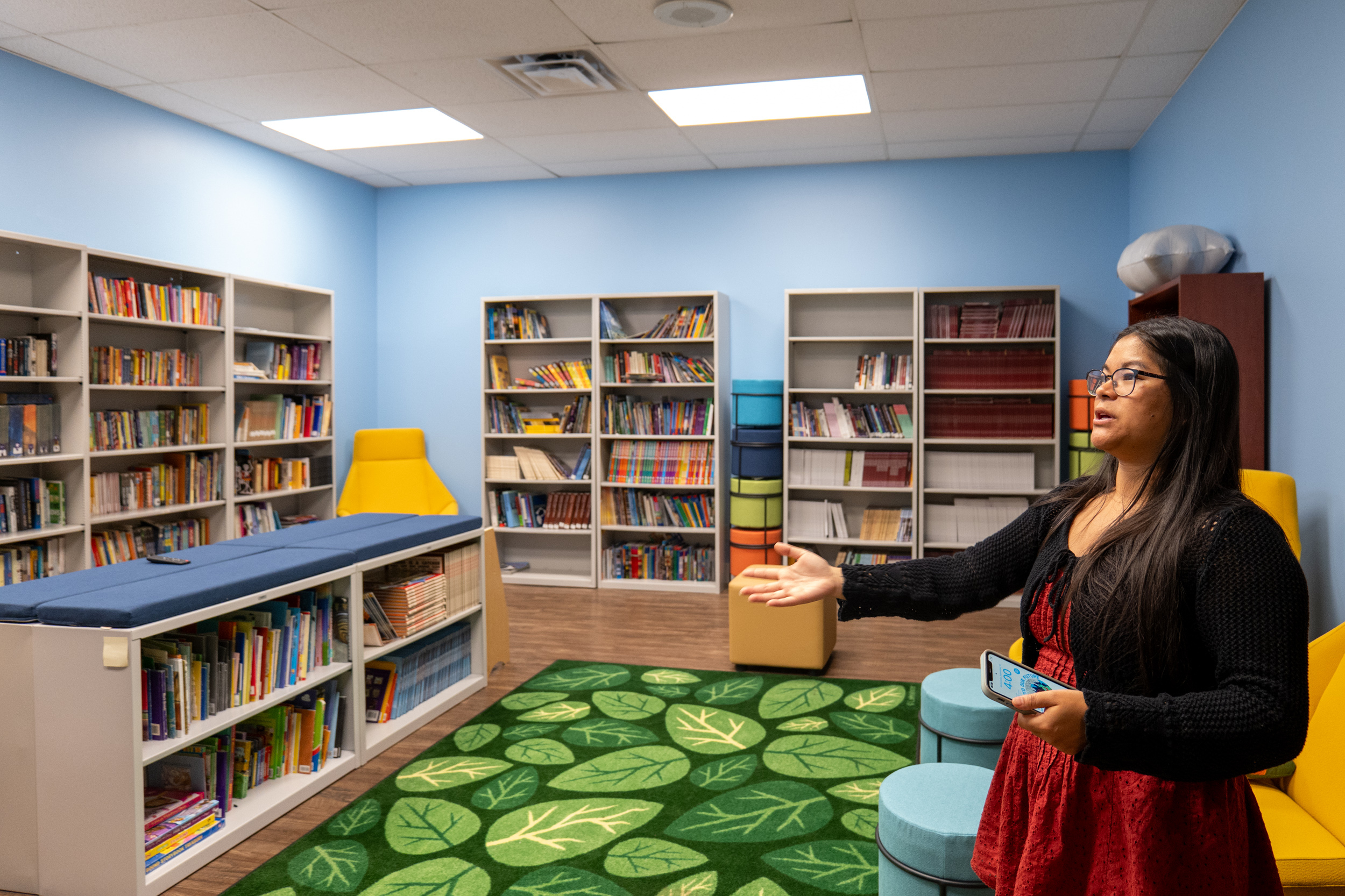 Students can get books and supplies at this new resource library